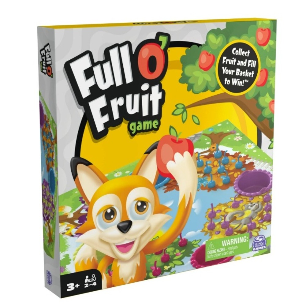 Spin Master Full O Fruit Board Game Preschool Educational Counting Game Ages 3+